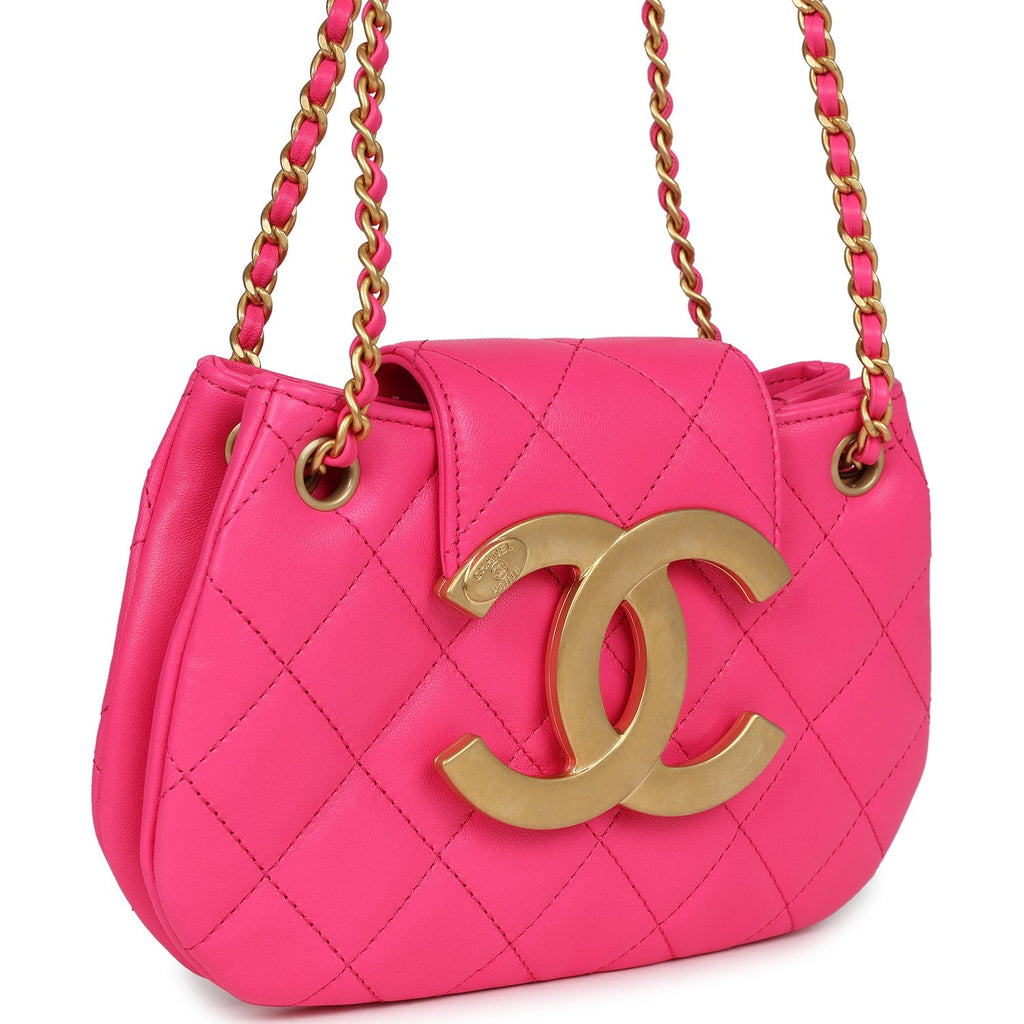 chanel-cc-mini-shoulder-bag-fuchsia-lambskin-antique-gold-hardwar