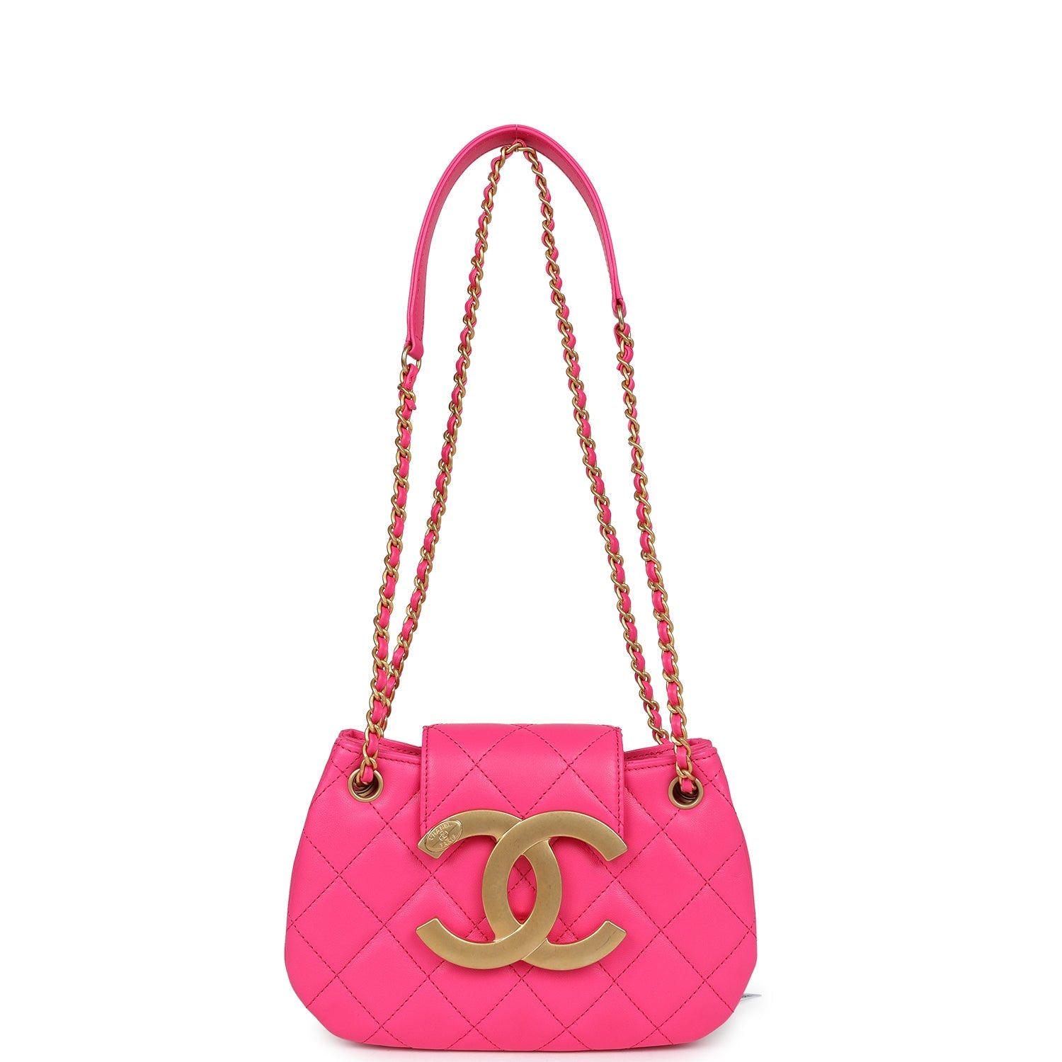 chanel-cc-mini-shoulder-bag-fuchsia-lambskin-antique-gold-hardwar