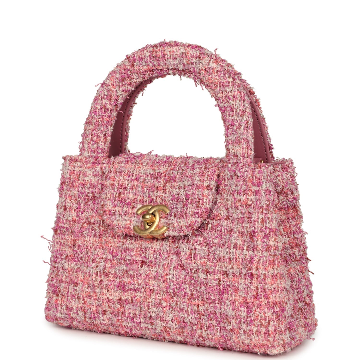 chanel-small-kelly-shopper-pink-tweed-brushed-gold-metal-5