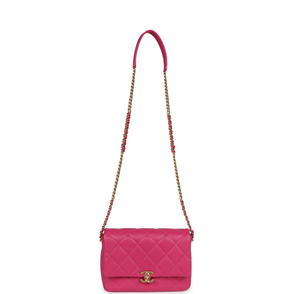 chanel-small-melody-flap-bag-dark-pink-caviar-aged-gold-metal