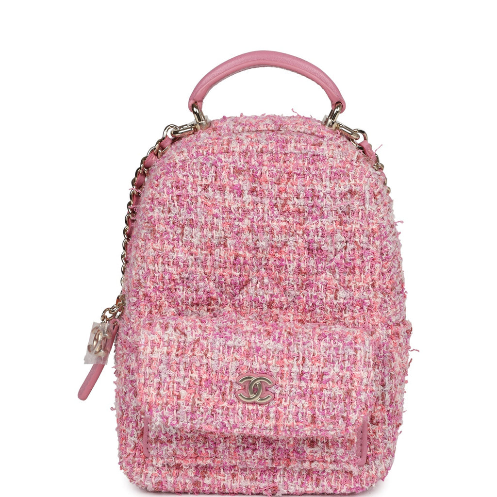 chanel-mini-phone-holder-backpack-with-chain-pink-multicolor-tweed-light-gold-metal