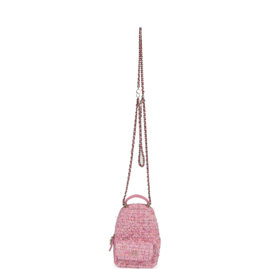 chanel-mini-phone-holder-backpack-with-chain-pink-multicolor-tweed-light-gold-metal