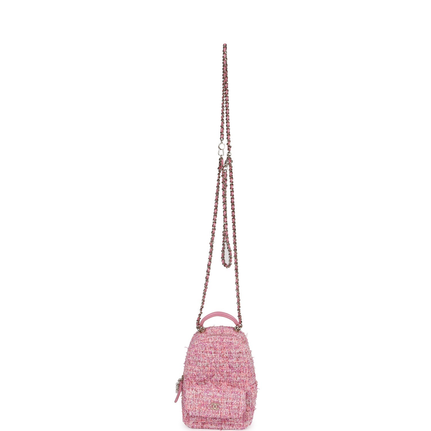 chanel-mini-phone-holder-backpack-with-chain-pink-multicolor-tweed-light-gold-metal