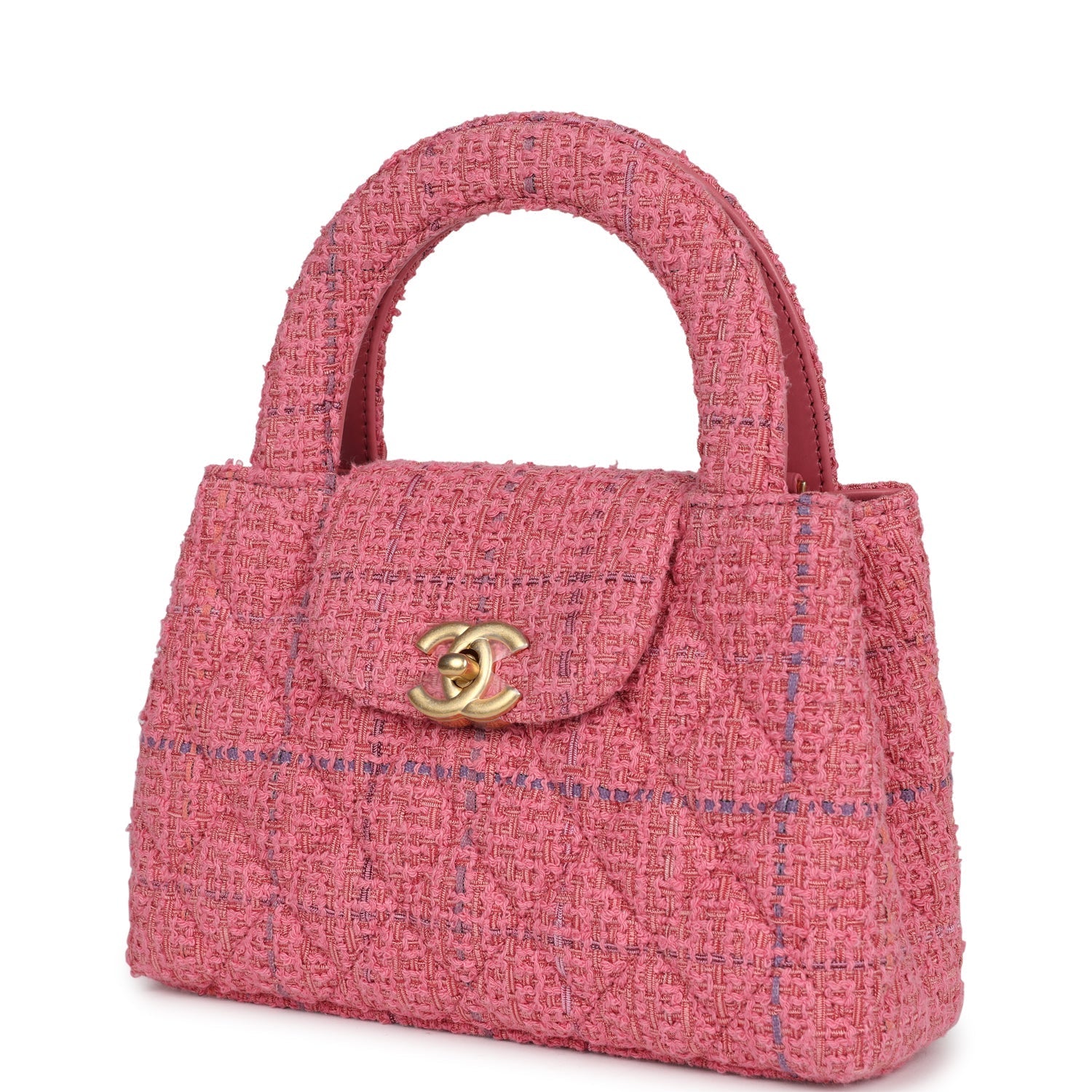 chanel-small-kelly-shopper-pink-tweed-brushed-gold-metal-4
