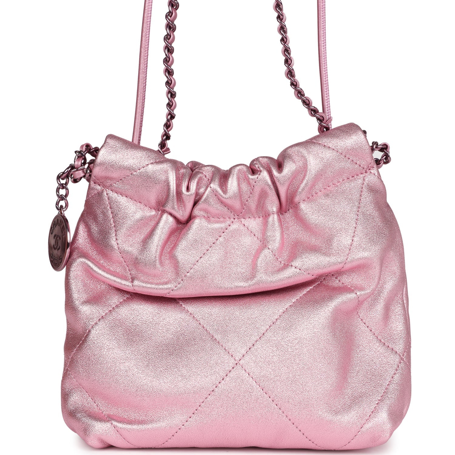 chanel-mini-22-bag-pink-metallic-lambskin-lacquered-metal-metal