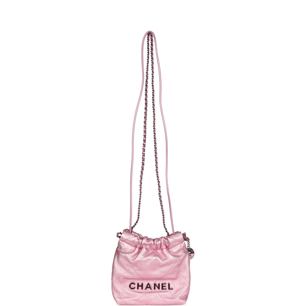 chanel-mini-22-bag-pink-metallic-lambskin-lacquered-metal-metal