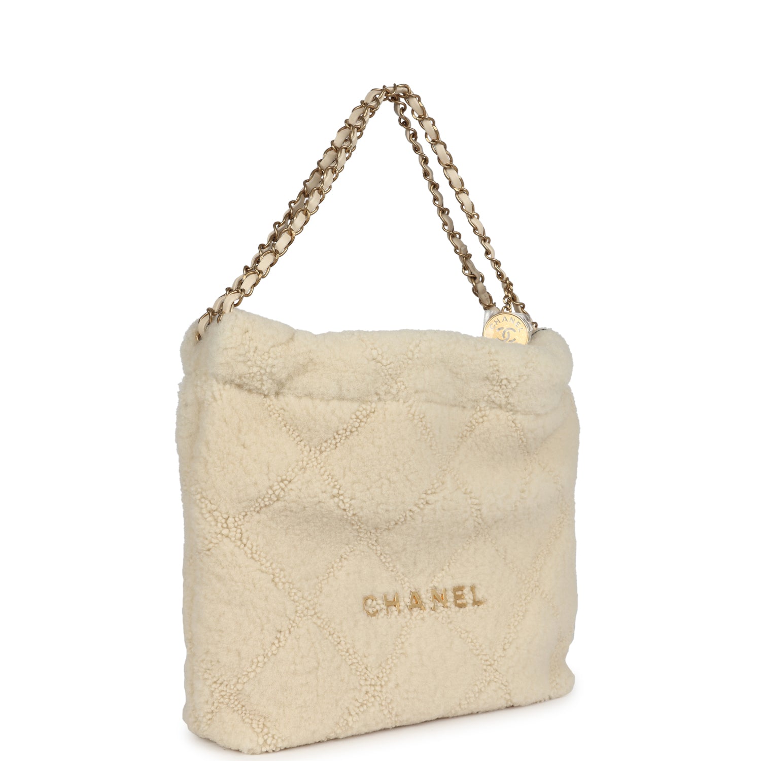 chanel-small-22-bag-ecru-shearling-brushed-gold-metal