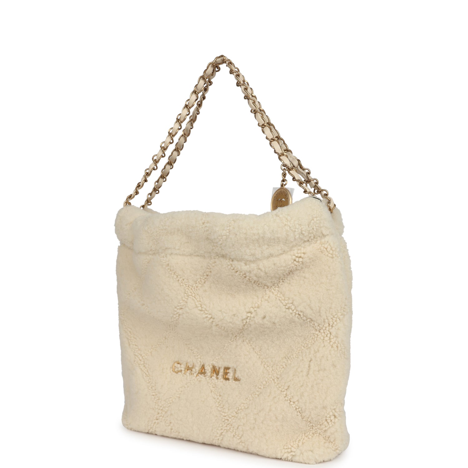 chanel-small-22-bag-ecru-shearling-brushed-gold-metal