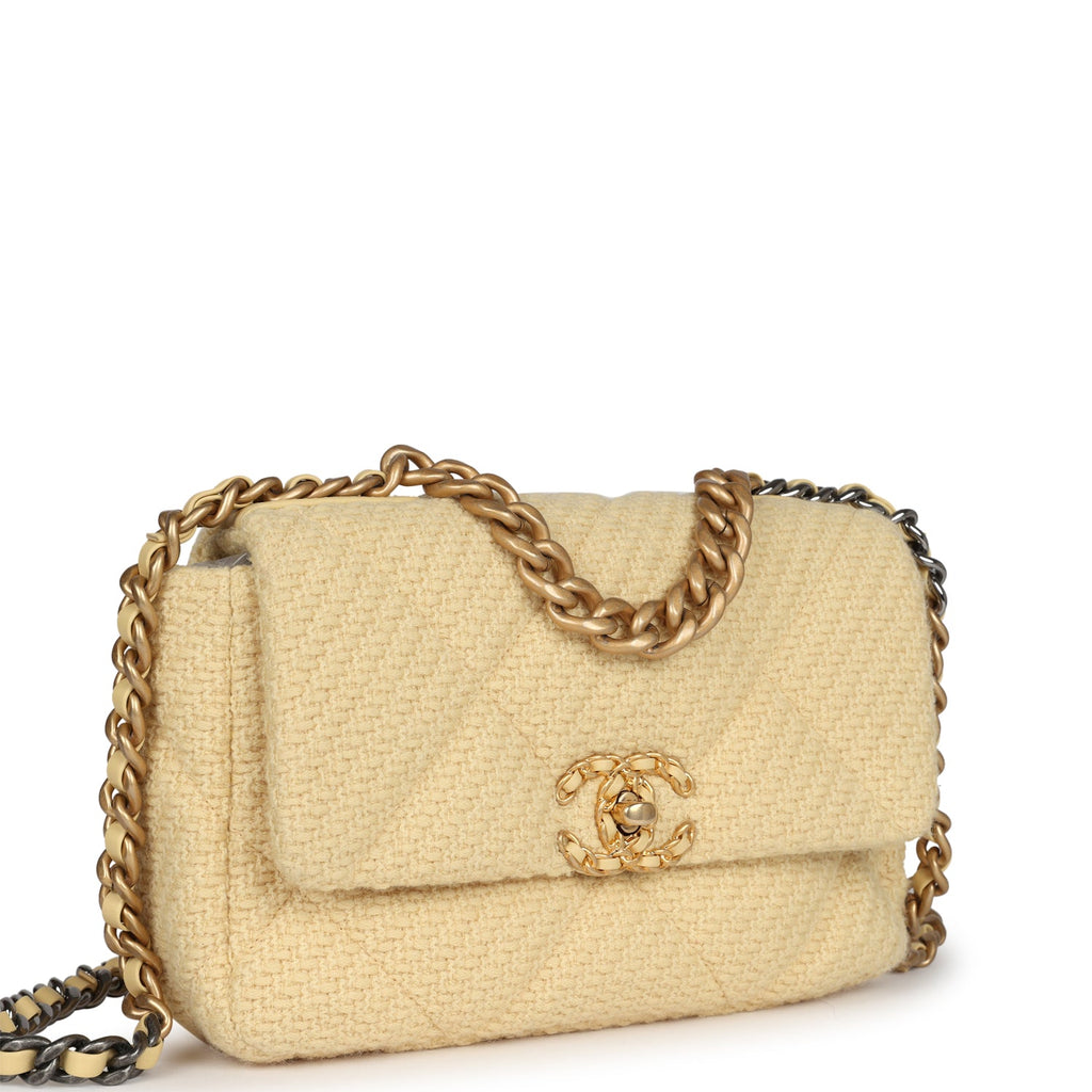 chanel-medium-19-flap-bag-light-yellow-wool-mixed-metal-metal