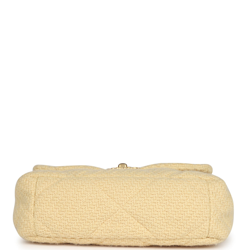 chanel-medium-19-flap-bag-light-yellow-wool-mixed-metal-metal