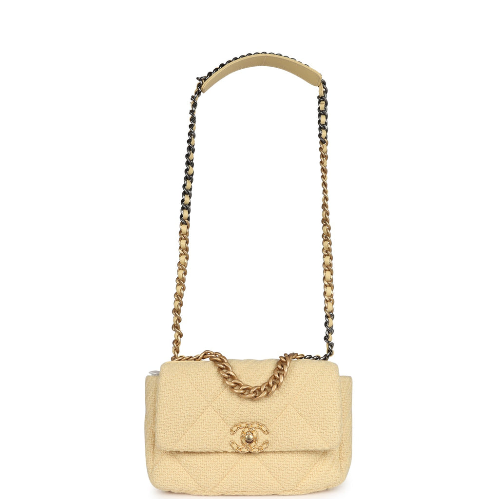 chanel-medium-19-flap-bag-light-yellow-wool-mixed-metal-metal