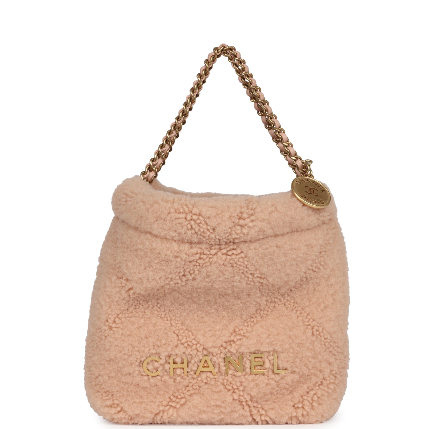 chanel-mini-22-bag-light-pink-shearling-gold-metal