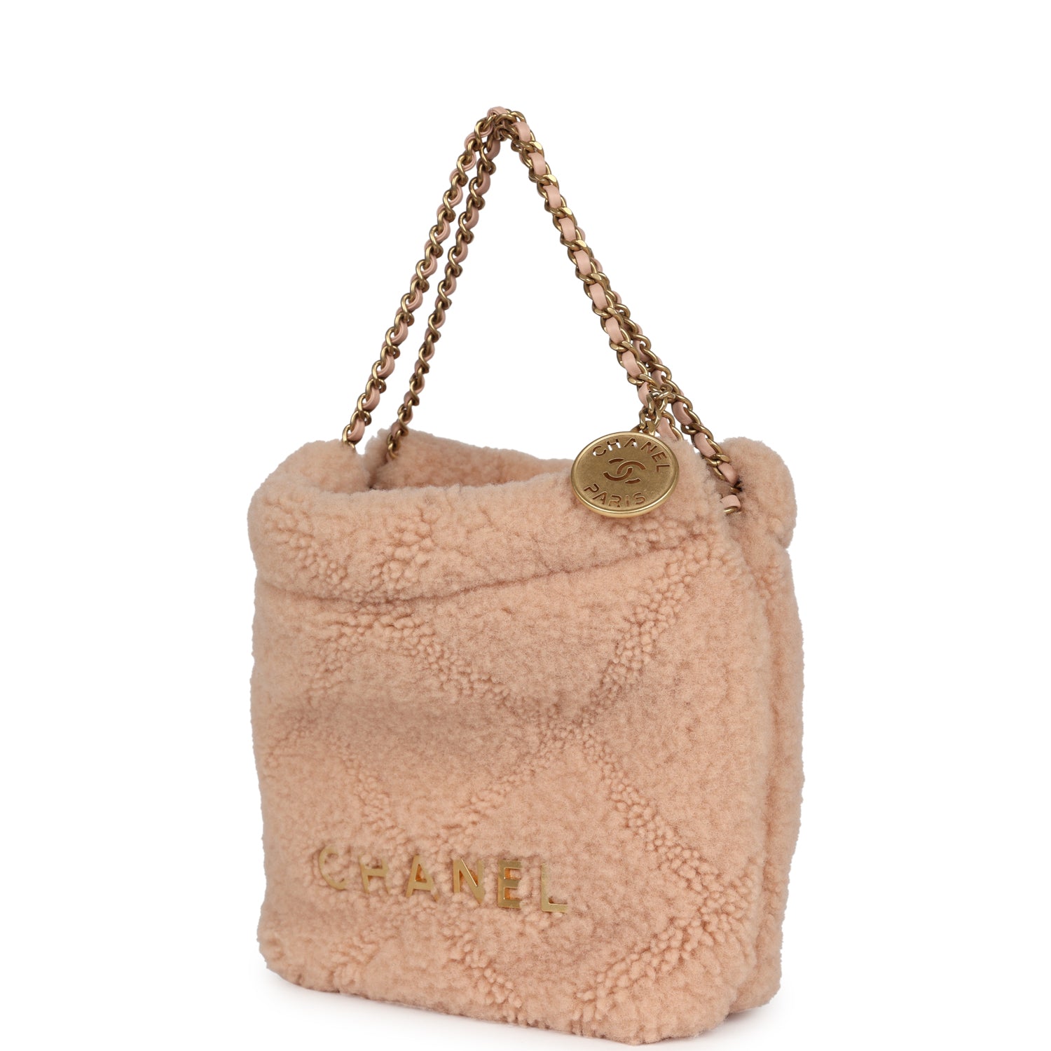 chanel-mini-22-bag-light-pink-shearling-gold-metal
