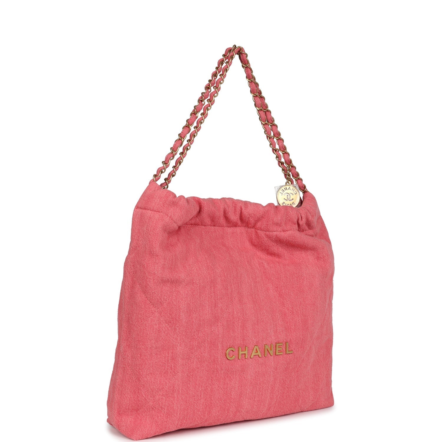 chanel-small-22-bag-light-red-washed-denim-gold-metal
