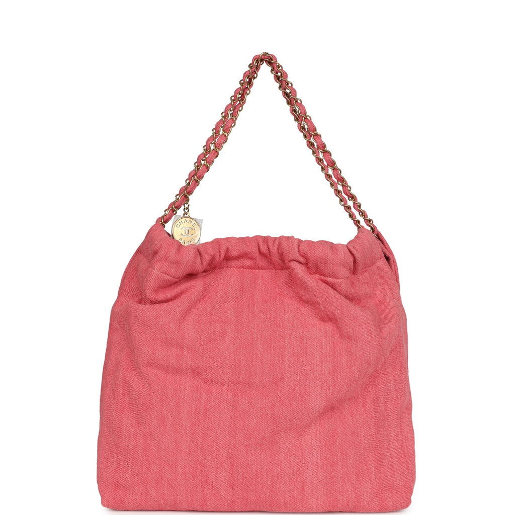 chanel-small-22-bag-light-red-washed-denim-gold-metal