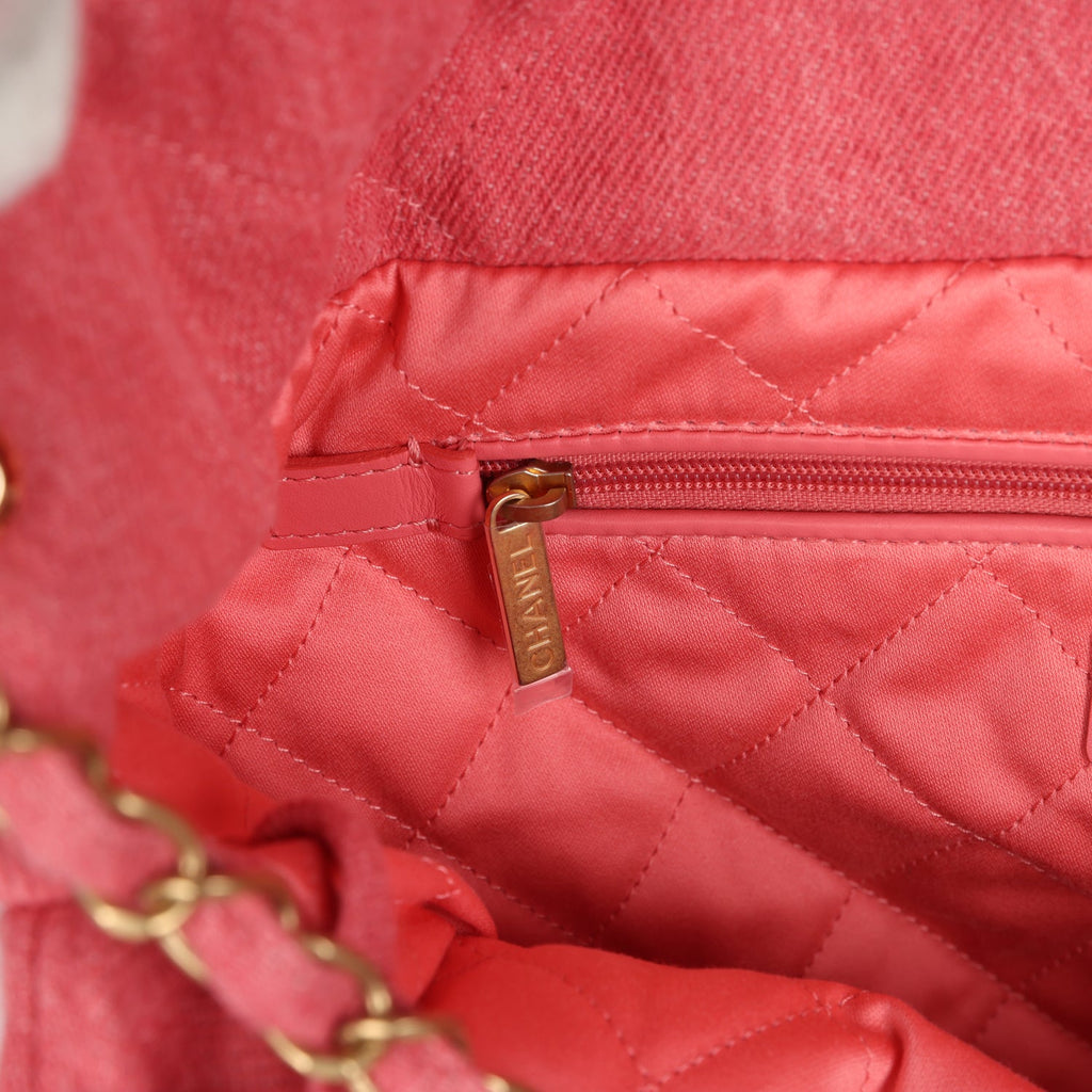 chanel-small-22-bag-light-red-washed-denim-gold-metal