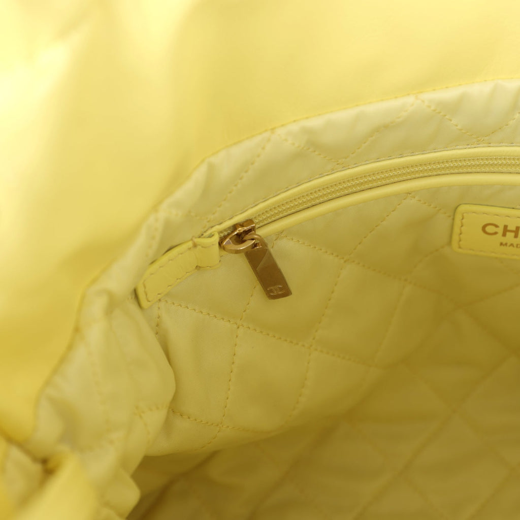 chanel-small-22-bag-yellow-shiny-calfskin-brushed-gold-metal