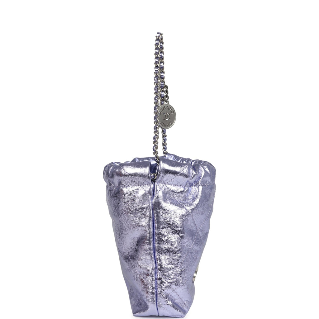 chanel-mini-22-bag-purple-metallic-calfskin-brushed-silver-metal