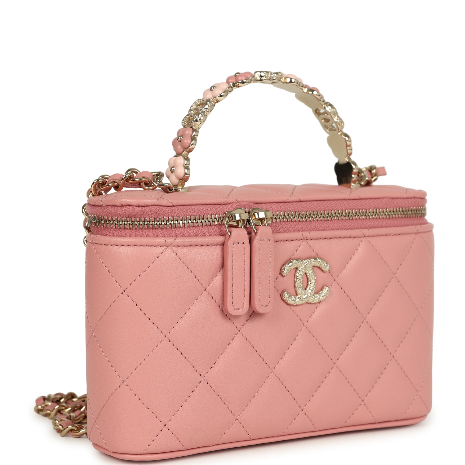 chanel-flower-top-handle-long-vanity-case-with-chain-pink-lambskin-light-gold-metal