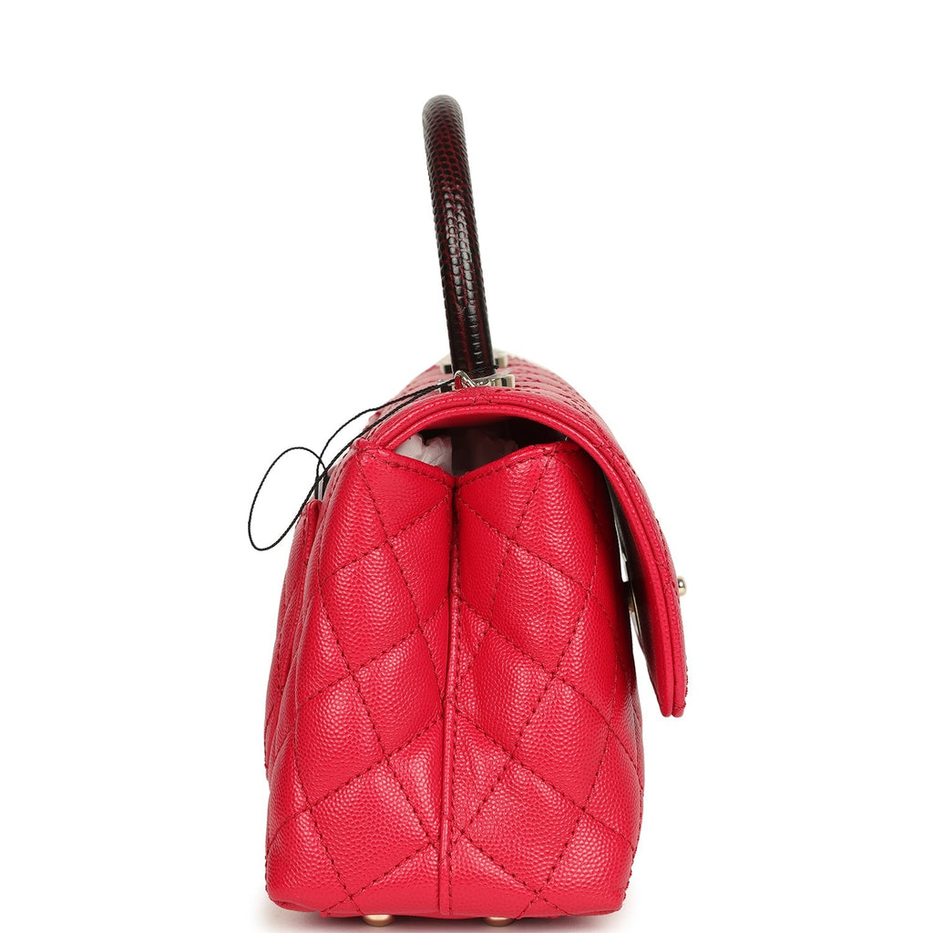 chanel-mini-coco-top-handle-flap-bag-dark-red-shiny-caviar-and-burgundy-lizard-light-gold-metal