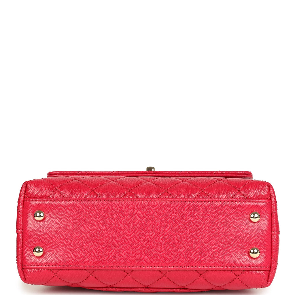 chanel-mini-coco-top-handle-flap-bag-dark-red-shiny-caviar-and-burgundy-lizard-light-gold-metal