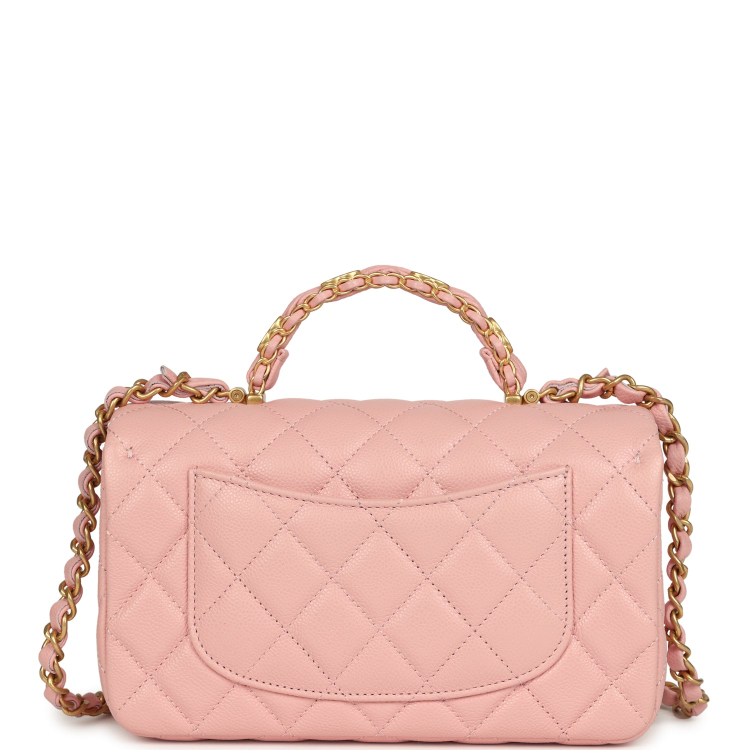chanel-mini-rectangular-flap-bag-with-cc-top-handle-pink-shiny-caviar-antique-gold-metal