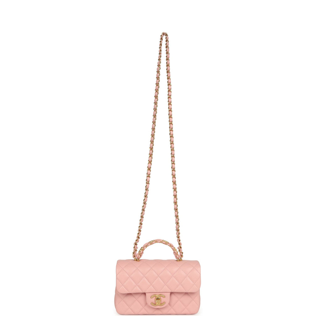 chanel-mini-rectangular-flap-bag-with-cc-top-handle-pink-shiny-caviar-antique-gold-metal
