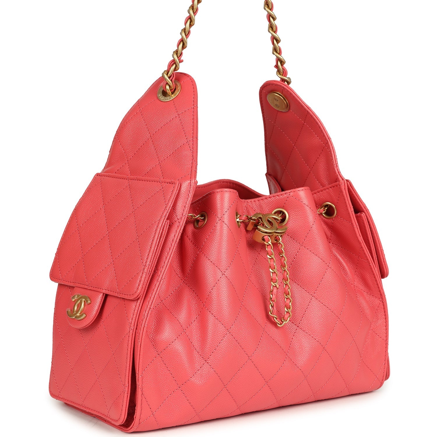 chanel-small-25-hobo-bag-coral-pink-caviar-antique-gold-metal-2