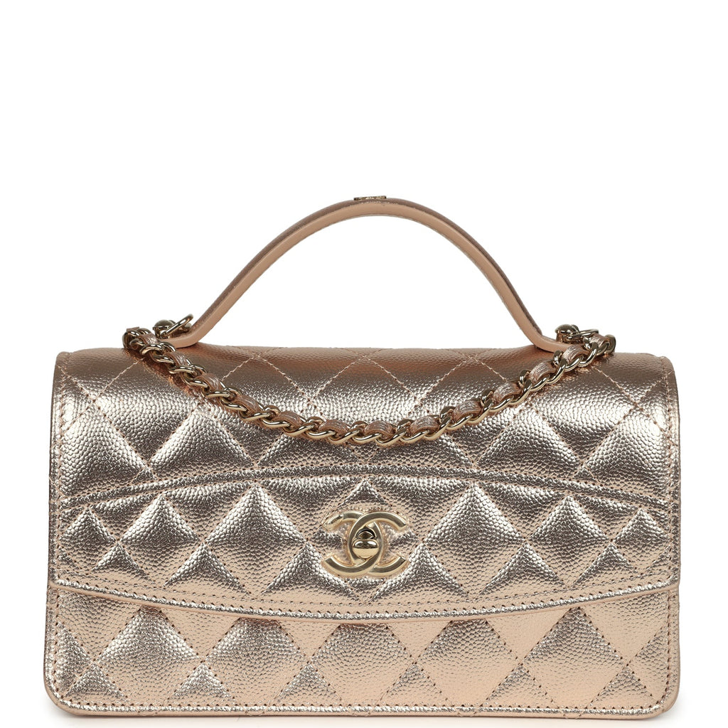 chanel-top-handle-wallet-on-chain-woc-metallic-copper-shiny-caviar-light-gold-metal