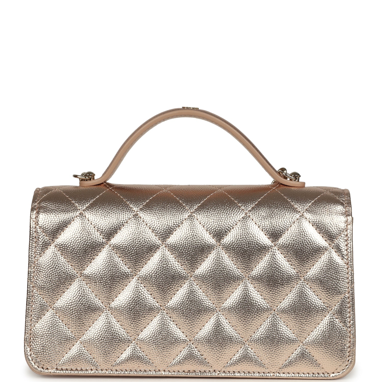 chanel-top-handle-wallet-on-chain-woc-metallic-copper-shiny-caviar-light-gold-metal