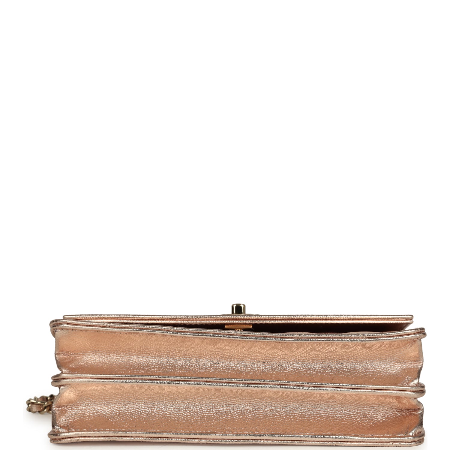 chanel-top-handle-wallet-on-chain-woc-metallic-copper-shiny-caviar-light-gold-metal