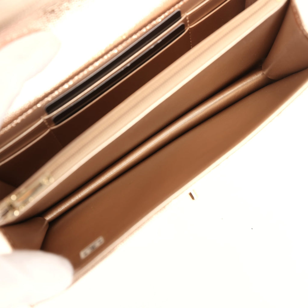 chanel-top-handle-wallet-on-chain-woc-metallic-copper-shiny-caviar-light-gold-metal