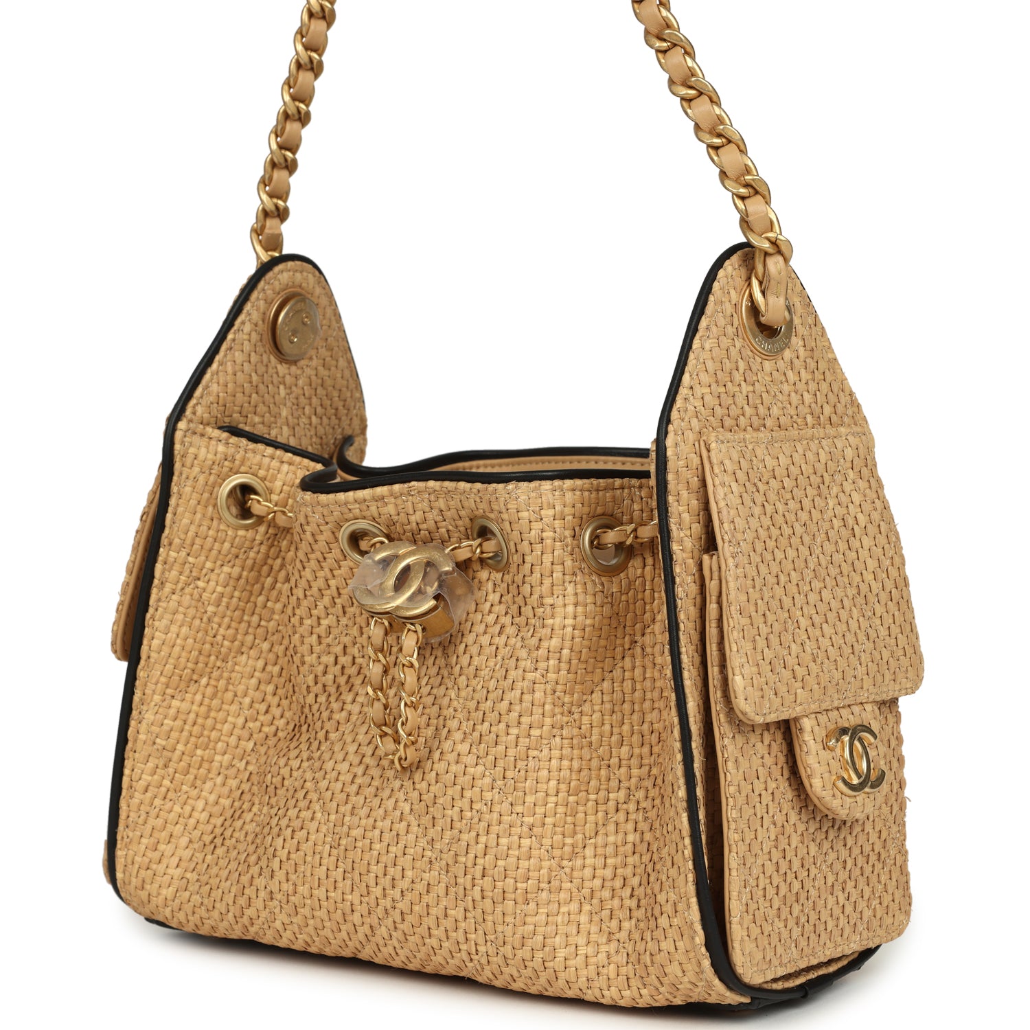 chanel-mini-25-hobo-bag-beige-raffia-and-black-calfskin-antique-gold-metal-1