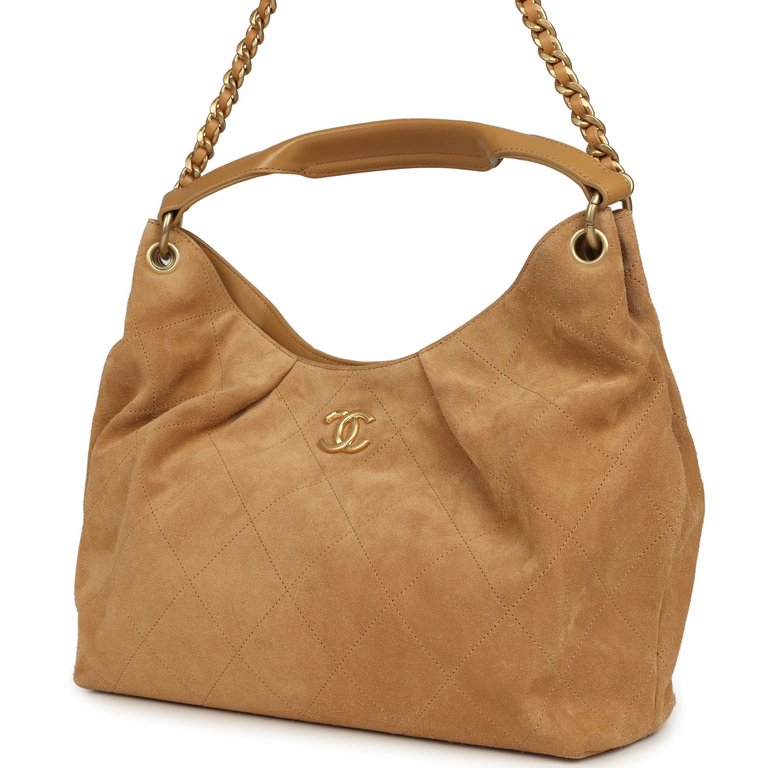chanel-maxi-hobo-bag-beige-suede-antique-gold-metal