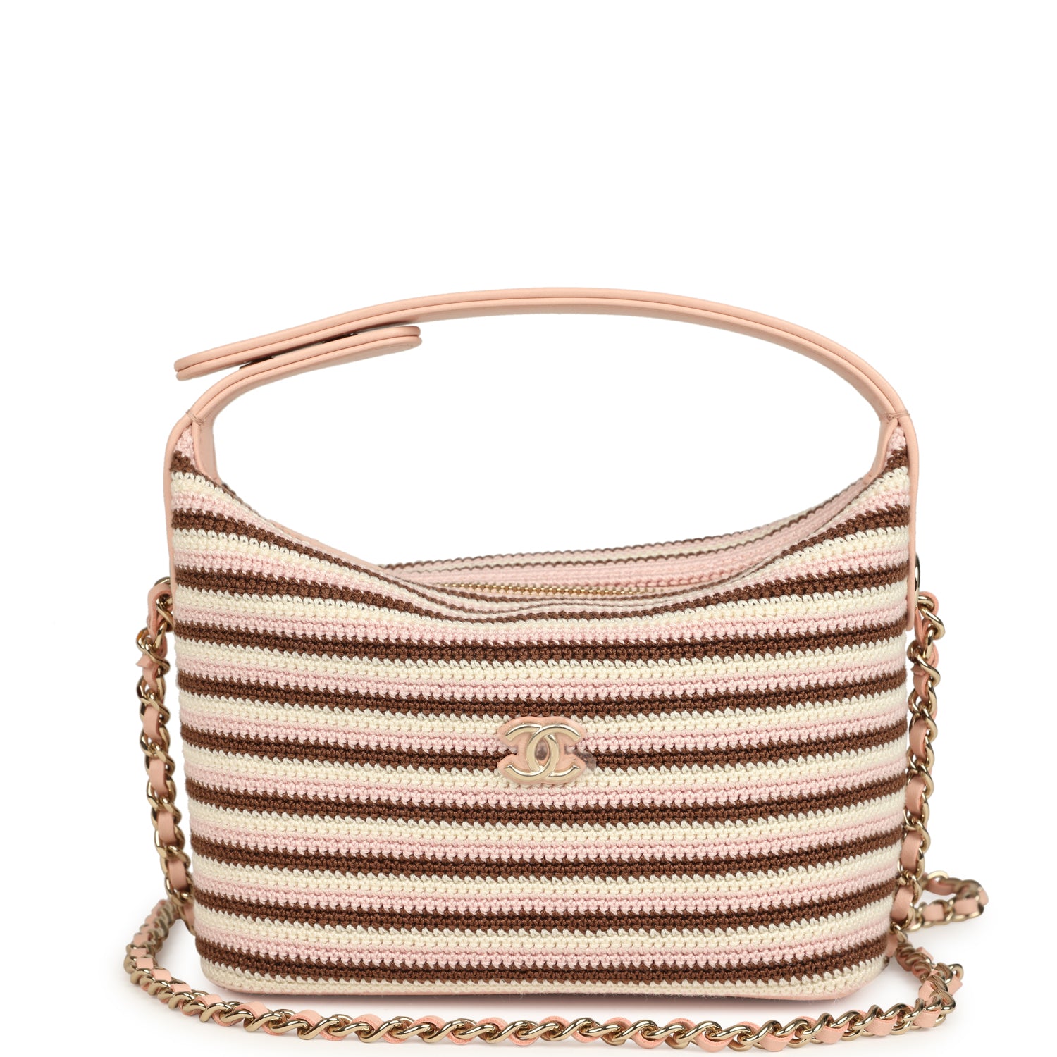 chanel-mini-hobo-pouch-with-chain-light-pink-brown-and-white-crochet-and-lambskin-light-gold-metal