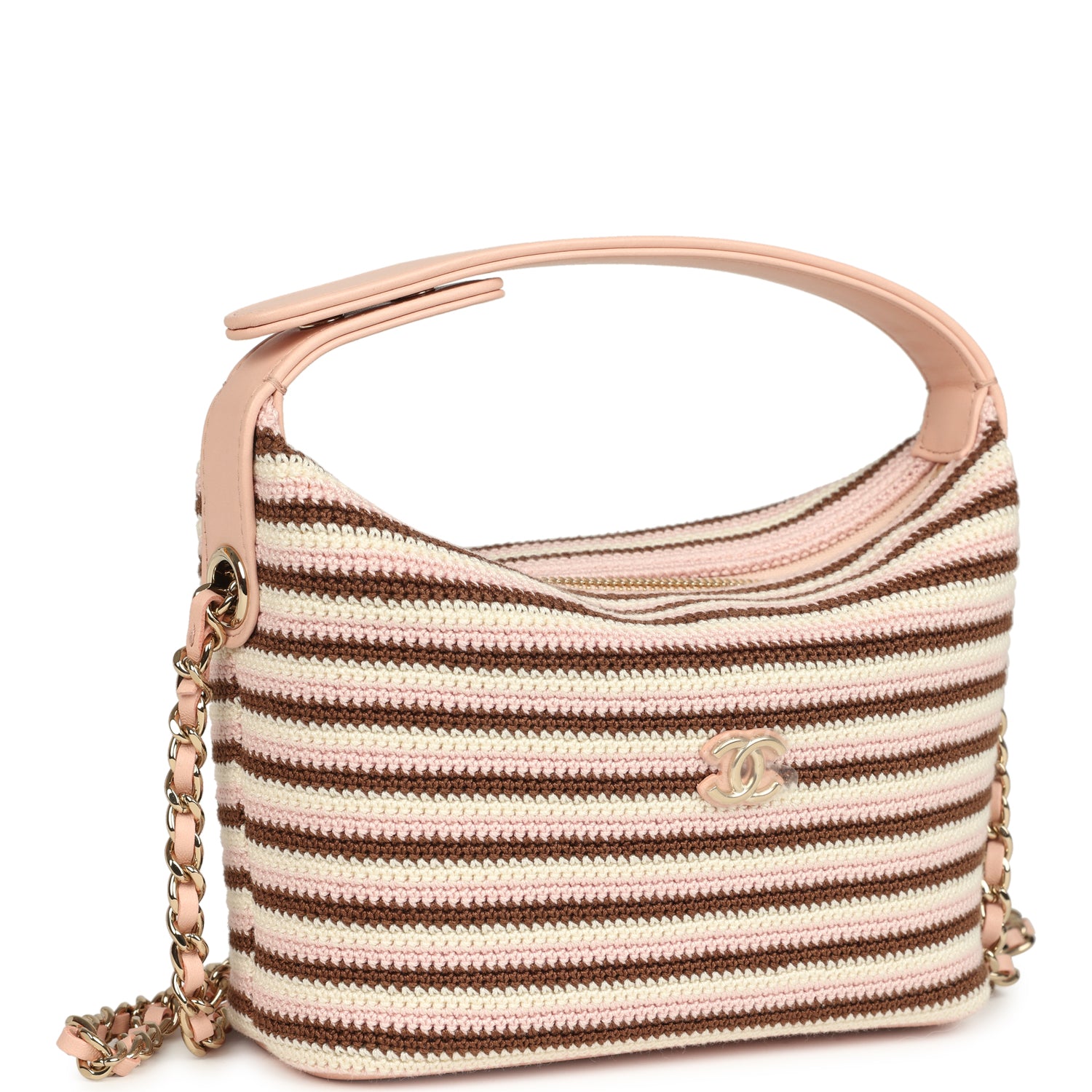 chanel-mini-hobo-pouch-with-chain-light-pink-brown-and-white-crochet-and-lambskin-light-gold-metal