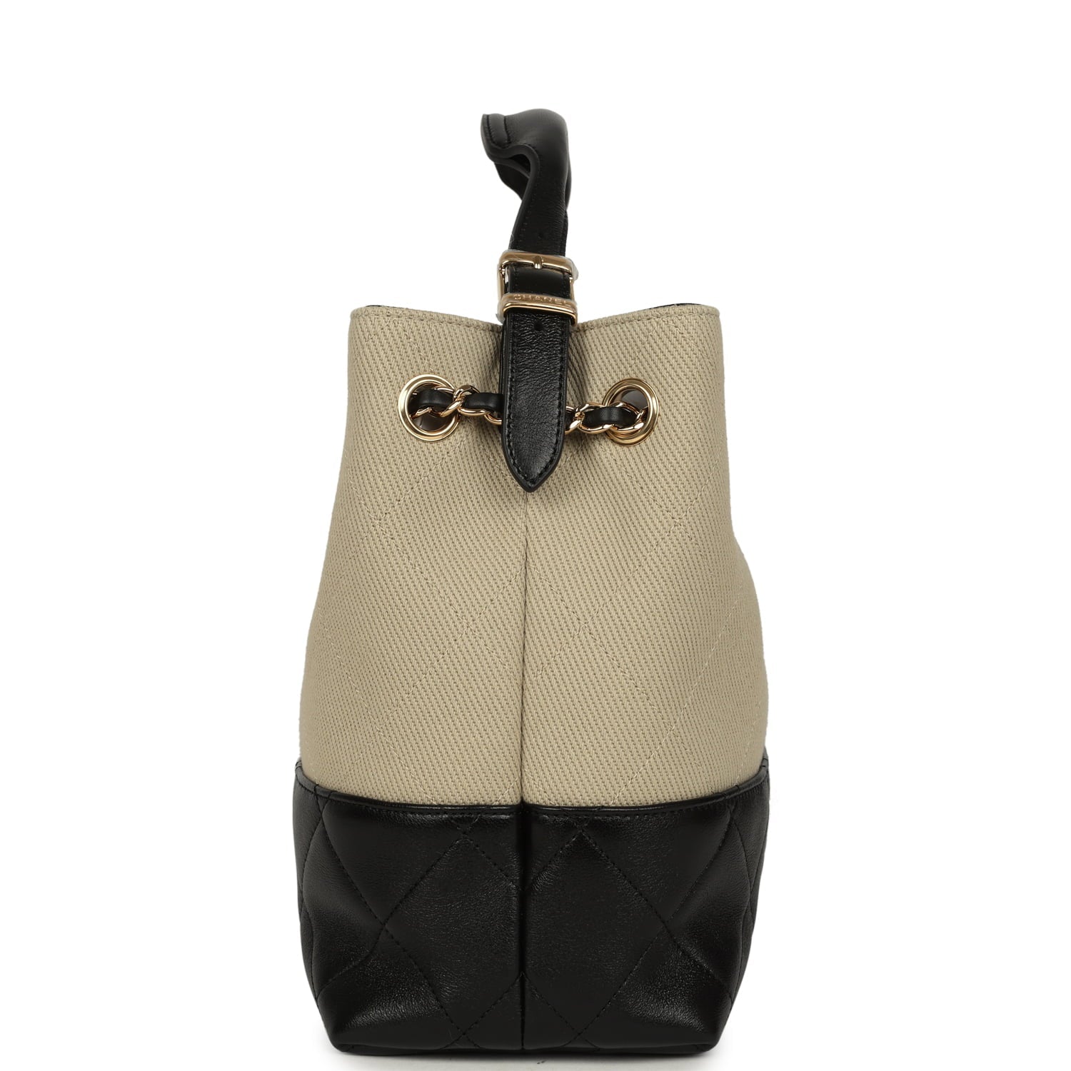 chanel-small-coco-hobo-bag-beige-canvas-and-black-shiny-lambskin-gold-metal