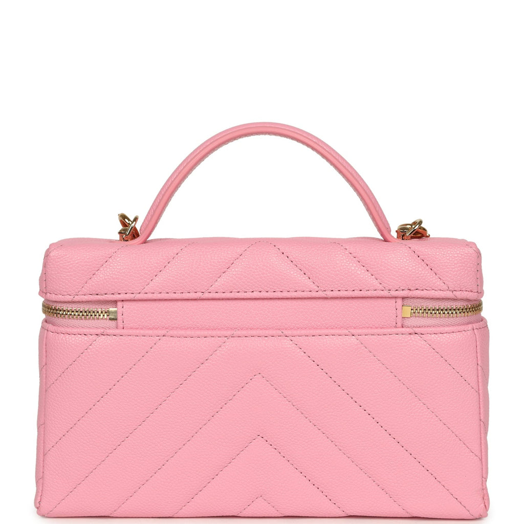 chanel-sleek-chevron-top-handle-long-vanity-case-with-chain-pink-shiny-caviar-gold-metal