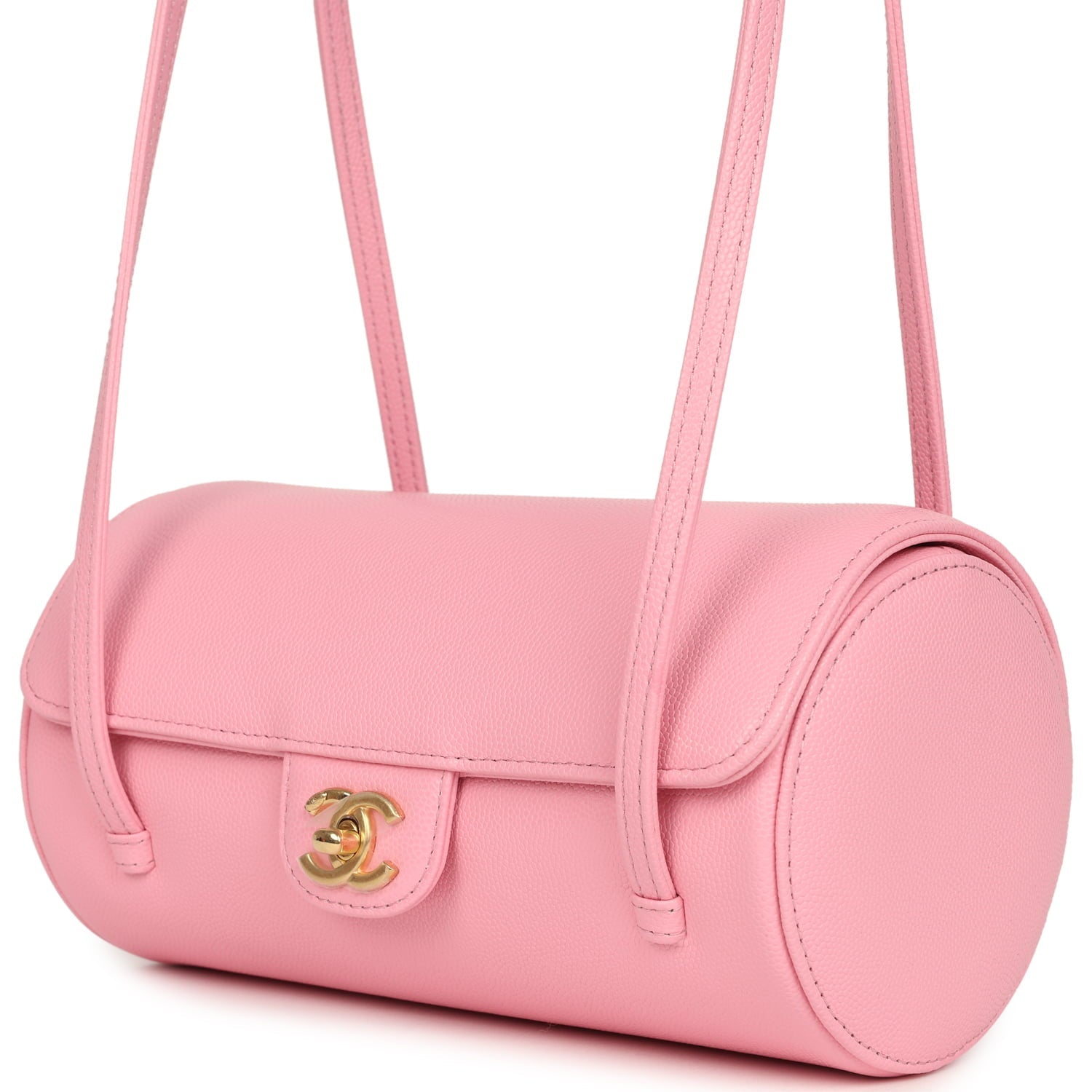 chanel-preppy-coco-bowling-bag-pink-shiny-caviar-brushed-gold-metal