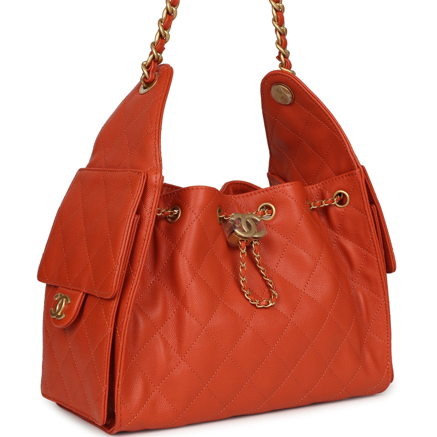 chanel-small-25-hobo-bag-dark-orange-caviar-antique-gold-metal-3
