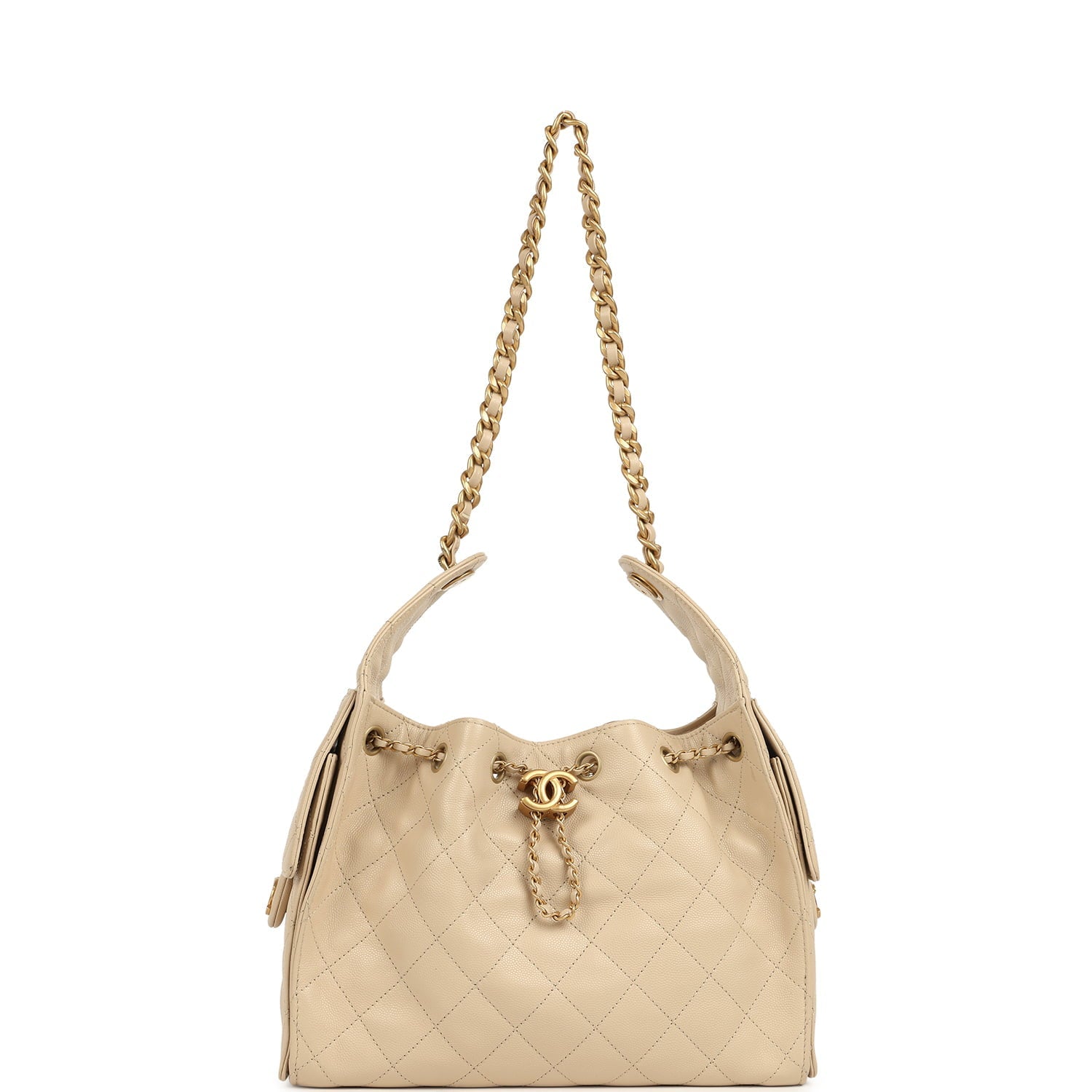pre-owned-chanel-small-25-hobo-bag-beige-caviar-antique-gold-metal