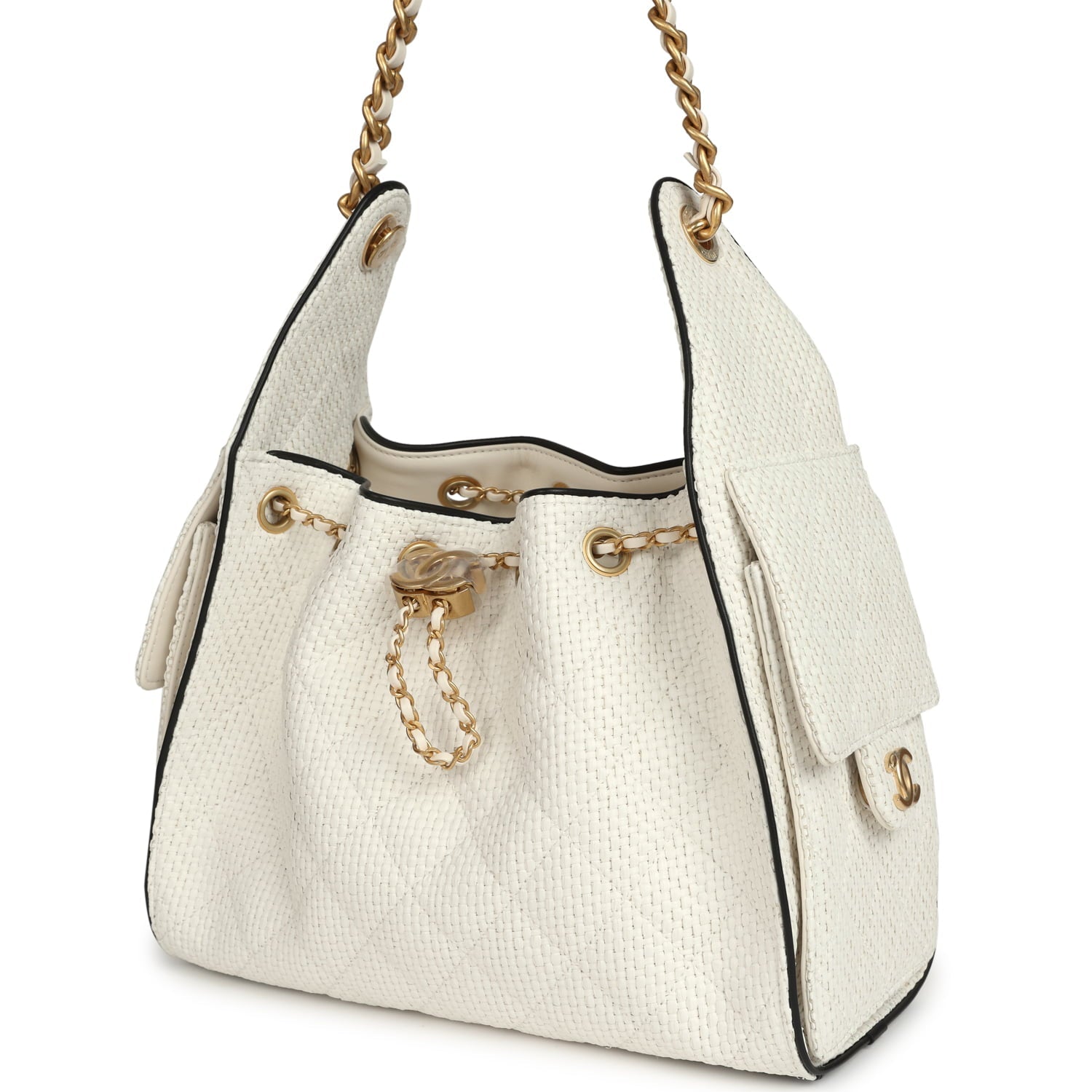 chanel-small-25-hobo-bag-white-raffia-and-black-calfskin-antique-gold-metal-2