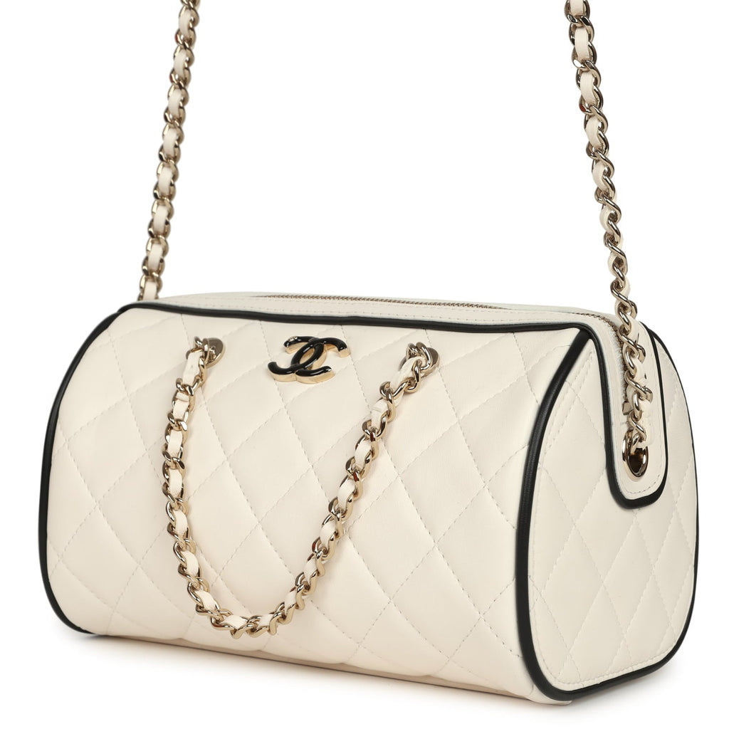 chanel-mini-timeless-classic-barrel-bag-with-chain-white-and-black-lambskin-light-gold-metal