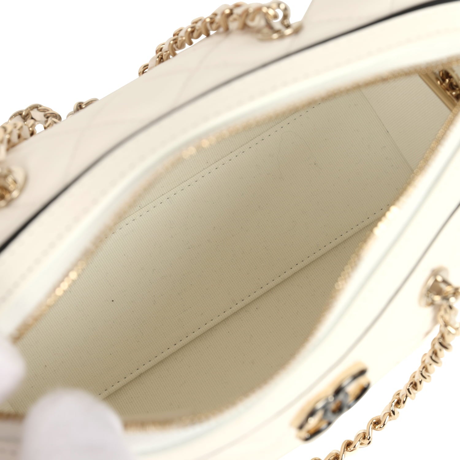 chanel-mini-timeless-classic-barrel-bag-with-chain-white-and-black-lambskin-light-gold-metal