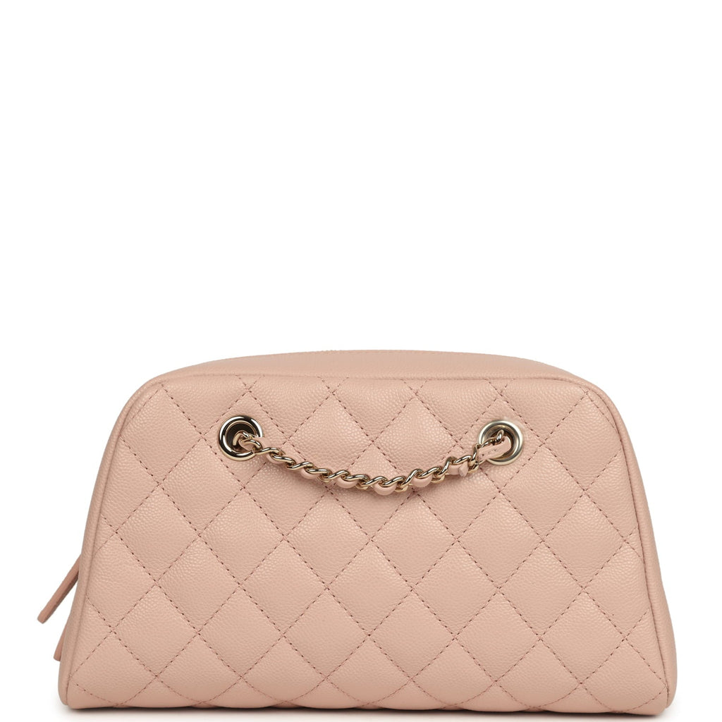 chanel-small-bowling-clutch-with-chain-straps-pink-shiny-caviar-light-gold-metal