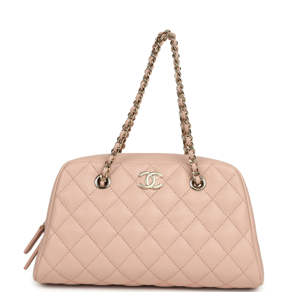 chanel-small-bowling-clutch-with-chain-straps-pink-shiny-caviar-light-gold-metal