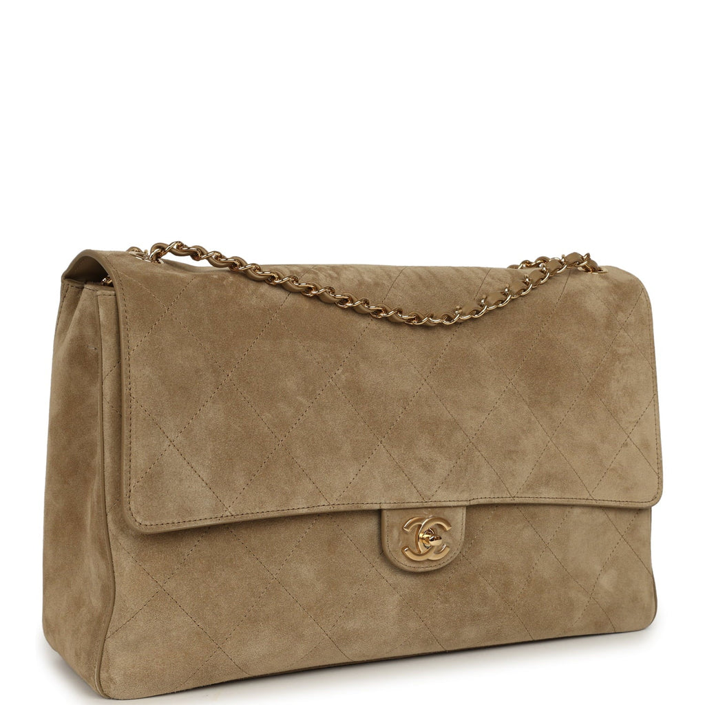 chanel-maxi-souplissimo-large-flap-bag-dark-beige-suede-gold-metal