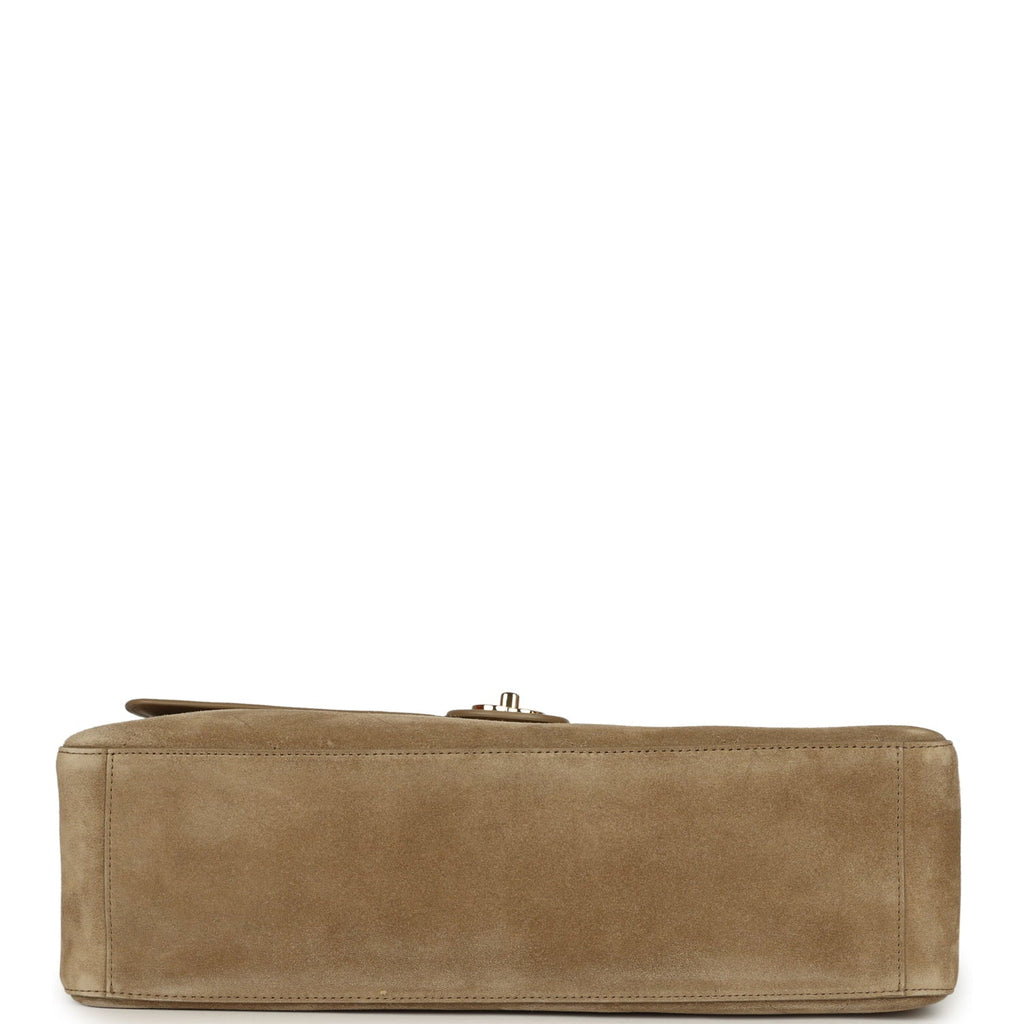 chanel-maxi-souplissimo-large-flap-bag-dark-beige-suede-gold-metal