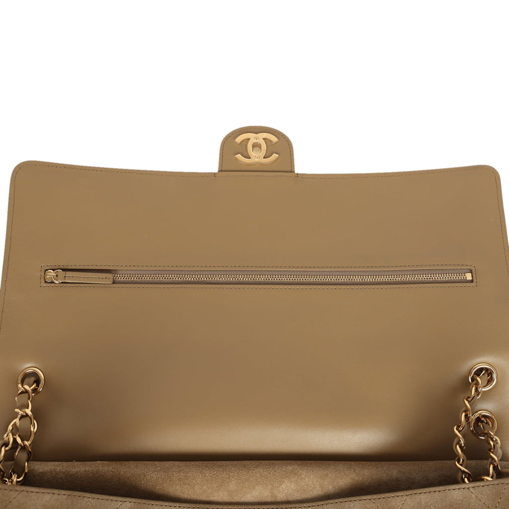 chanel-maxi-souplissimo-large-flap-bag-dark-beige-suede-gold-metal