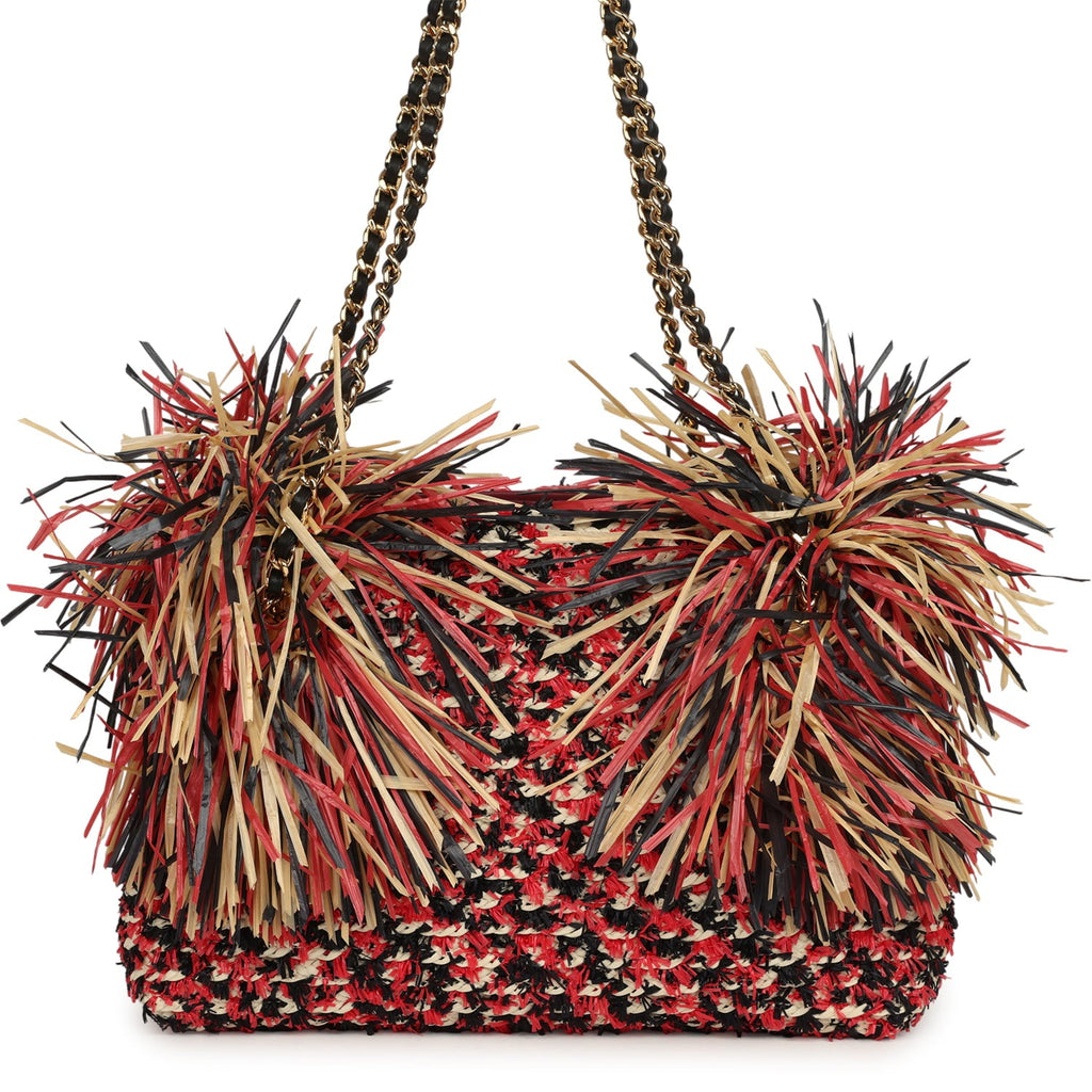 chanel-small-cc-shopping-bag-red-beige-black-braided-raffia-gold-metal